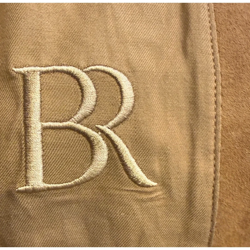 NEW BANANA REPUBLIC $550 LIGHT TAN SUEDE LEATHER TRUCKER JACKET SZ S